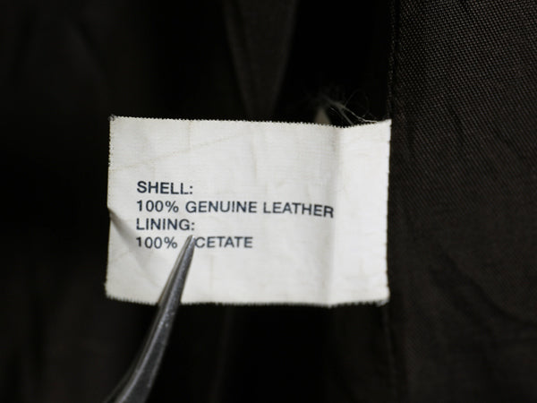 00s オールド ギャップ 本革 スウェード レザー テーラード ジャケット メンズ L 革ジャン ブレザー ライナー付き シンプル ゆったり 濃茶