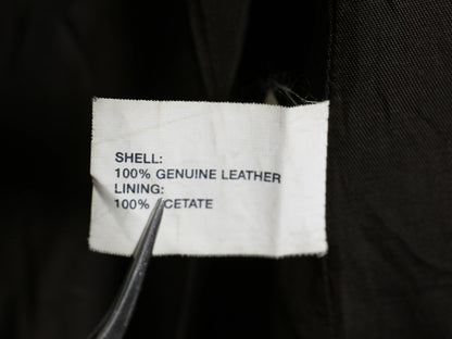 00s オールド ギャップ 本革 スウェード レザー テーラード ジャケット メンズ L 革ジャン ブレザー ライナー付き シンプル ゆったり 濃茶