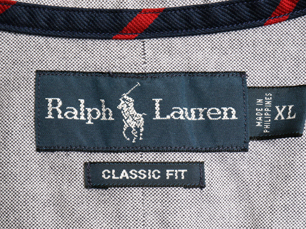 00s ラルフローレン 長袖 ボタンダウン シャツ メンズ XL オールド ポロ CLASSIC FIT オックスフォード ワンポイント ポニー 大きいサイズ