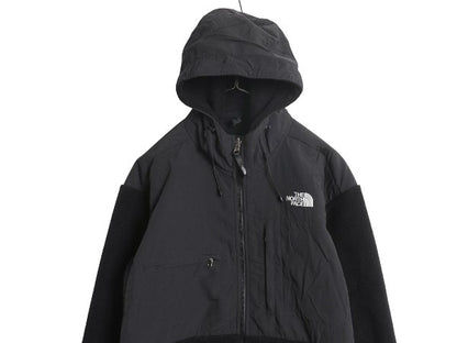 ノースフェイス フード付き デナリ ジャケット メンズ L / フリース ナイロン パーカー フルジップ ジャンパー ブルゾン ブラック ゆったり