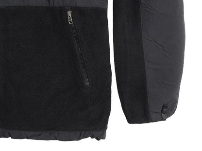 ノースフェイス フード付き デナリ ジャケット メンズ L / フリース ナイロン パーカー フルジップ ジャンパー ブルゾン ブラック ゆったり