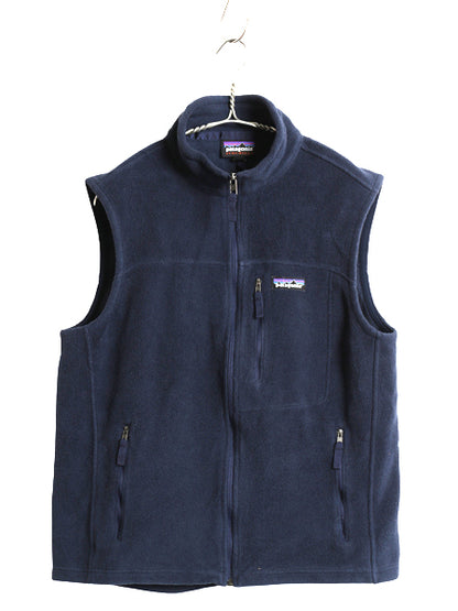 US企画 パタゴニア クラシック シンチラ フリース ベスト メンズ М / 17年製 前開き フルジップ アウトドア 重ね着 ハイネック ネイビー
