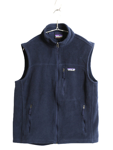 US企画 パタゴニア クラシック シンチラ フリース ベスト メンズ М / 17年製 前開き フルジップ アウトドア 重ね着 ハイネック ネイビー