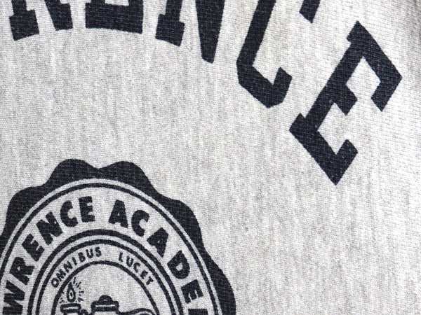 90s USA製 ★ チャンピオン リバースウィーブ 3段 染込み プリント スウェット メンズ L オールド トレーナー スエット 裏起毛 カレッジ 灰