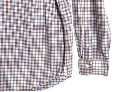 ポロ ラルフローレン チェック 長袖 シャツ メンズ XL / コットン ストレッチ カジュアル ポニーなし シンプル マルチカラー 大きいサイズ 