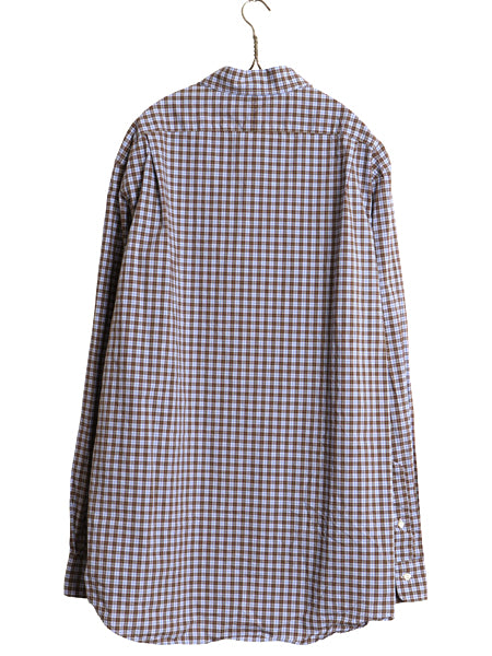 ポロ ラルフローレン チェック 長袖 シャツ メンズ XL / コットン ストレッチ カジュアル ポニーなし シンプル マルチカラー 大きいサイズ 