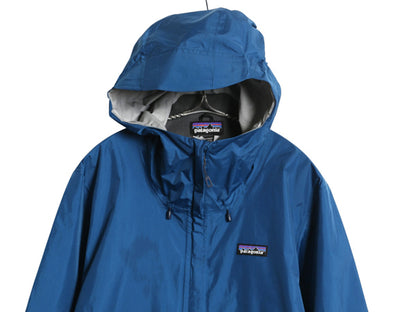 パタゴニア トレントシェル ナイロン パーカー ジャケット メンズ M 17年製 マウンテンパーカー ジャンパー パッカブル ジャンパー ブルー