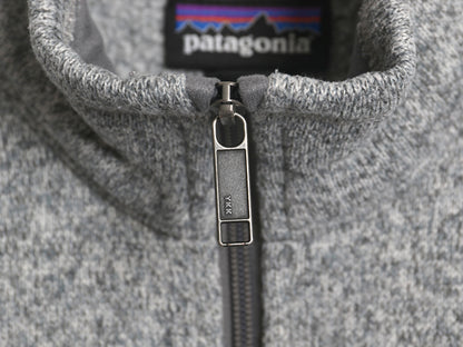 パタゴニア ベターセーター ハーフジップ メンズ M 17年製 裏起毛 フリース セーター プルオーバー ジャケット ブルゾン カレッジ 刺繍 灰