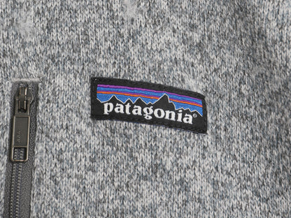 パタゴニア ベターセーター ハーフジップ メンズ M 17年製 裏起毛 フリース セーター プルオーバー ジャケット ブルゾン カレッジ 刺繍 灰