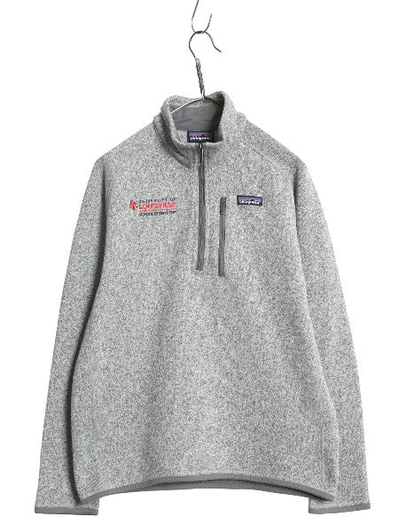 パタゴニア ベターセーター ハーフジップ メンズ M 17年製 裏起毛 フリース セーター プルオーバー ジャケット ブルゾン カレッジ 刺繍 灰