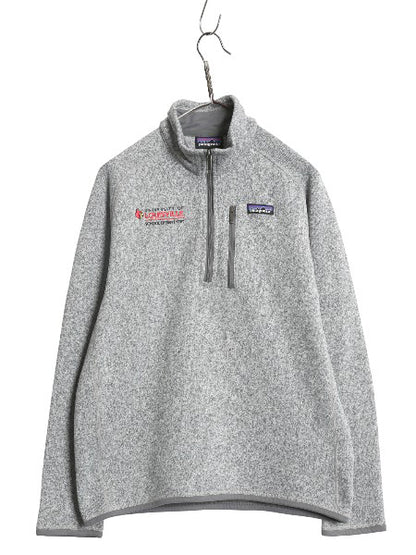パタゴニア ベターセーター ハーフジップ メンズ M 17年製 裏起毛 フリース セーター プルオーバー ジャケット ブルゾン カレッジ 刺繍 灰