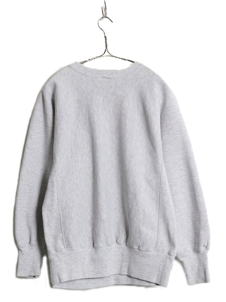 90s USA製 ★ チャンピオン NAVY プリント リバースウィーブ スウェット メンズ M / オールド USN ミリタリー タイプ トレーナー 裏起毛 灰