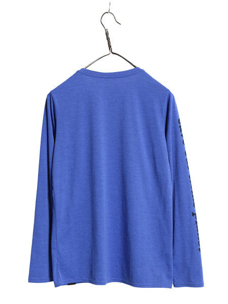パタゴニア キャプリーン プリント 長袖 Tシャツ レディース S アウトドア ストレッチ アンダーシャツ インナー 袖プリント スムース 素材