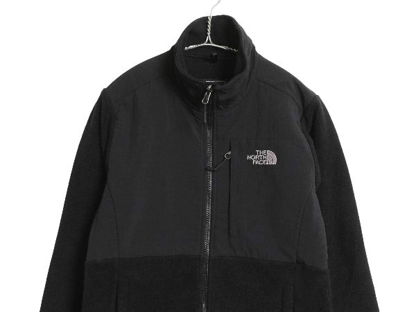 ノースフェイス デナリ ジャケット レディース S 古着 アウトドア フリース ナイロン フルジップ ジャンパー ブルゾン ハイネック ブラック