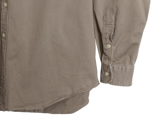 90s ラルフローレン 長袖 ボタンダウン シャツ メンズ L 古着 オールド ポロ 長袖シャツ ワンポイント コットン チノ シンプル ワイシャツ