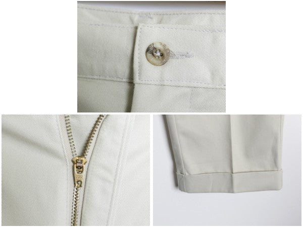 デッドストック 90s エディバウアー コットン チノ パンツ メンズ 32 30 オールド CLASSIC FIT ツータック チノパン スラックス ストレート