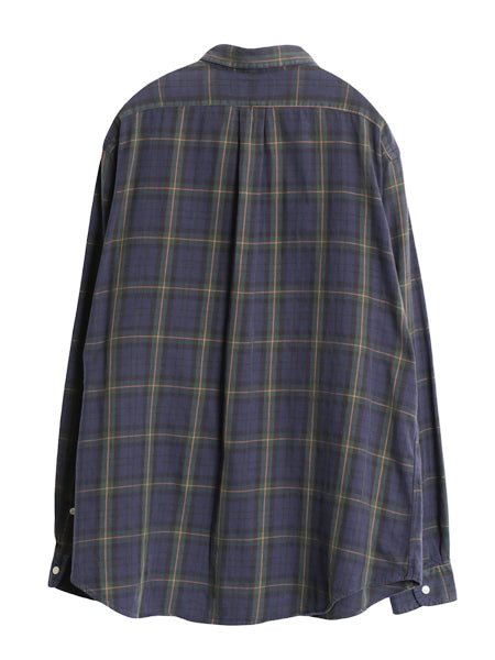 00s ラルフローレン チェック 長袖 ボタンダウン シャツ メンズ XL オールド ポロ CLASSIC FIT コットン ワンポイント ポニー 大きいサイズ