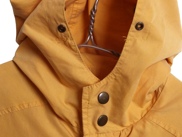 90s ★ オールド ギャップ コットン パーカー ジャケット メンズ S / 古着 旧タグ ハーフ コート フード フルジップ マンパ 薄手 黄 無地