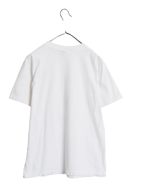 80s USA製 アート イラスト プリント Tシャツ メンズ L 古着 ヴィンテージ グラフィック キャラクター シングルステッチ ヘビーウェイト 白