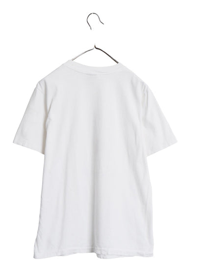 80s USA製 アート イラスト プリント Tシャツ メンズ L 古着 ヴィンテージ グラフィック キャラクター シングルステッチ ヘビーウェイト 白