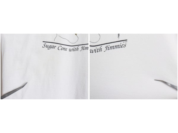 80s USA製 アート イラスト プリント Tシャツ メンズ L 古着 ヴィンテージ グラフィック キャラクター シングルステッチ ヘビーウェイト 白