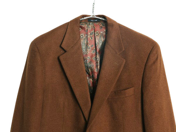 00s ローレン ラルフローレン テーラード ジャケット メンズ L / オールド シルク ウール カシミヤ ブレザー ペイズリー 総柄 ライナー付き