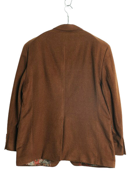 00s ローレン ラルフローレン テーラード ジャケット メンズ L / オールド シルク ウール カシミヤ ブレザー ペイズリー 総柄 ライナー付き