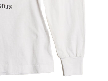 90s USA製 カレッジ プリント 長袖 Tシャツ メンズ L / オールド ロンT シングルステッチ ボート レース イラスト オックスフォード大学 白