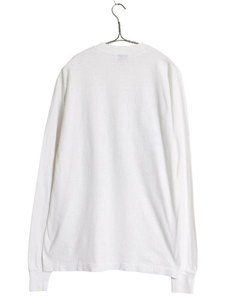 90s USA製 カレッジ プリント 長袖 Tシャツ メンズ L / オールド ロンT シングルステッチ ボート レース イラスト オックスフォード大学 白