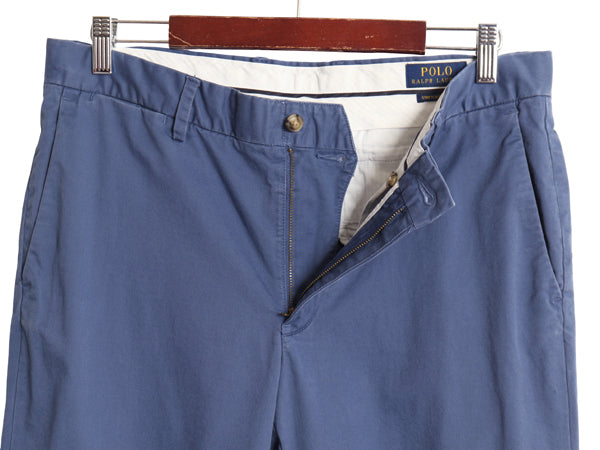 ポロ ラルフローレン チノ パンツ メンズ 実寸 33 27 / STRETCH SLIM FIT スラックス ノータック ストレート チノパン アーミー タイプ 