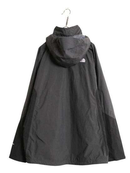 US企画 ノースフェイス ナイロン マウンテンパーカー ジャケット メンズ XXL 古着 HYVENT ジャンパー マンパ 大きいサイズ ツートン 灰 黒