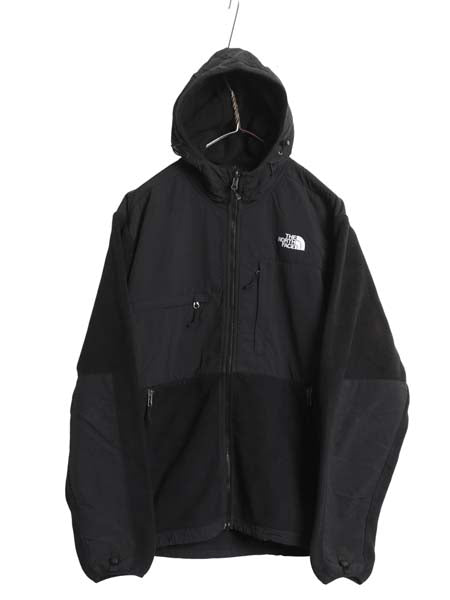 ノースフェイス フード付き デナリ ジャケット メンズ M アウトドア フリース ナイロン パーカー ジャンパー フルジップ ブルゾン ブラック