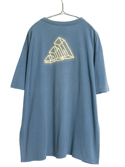 00s アディダス パフォーマンス ロゴ プリント 半袖 Tシャツ メンズ XL オールド 両面 グラフィック ヘビーウェイト コットン 大きいサイズ