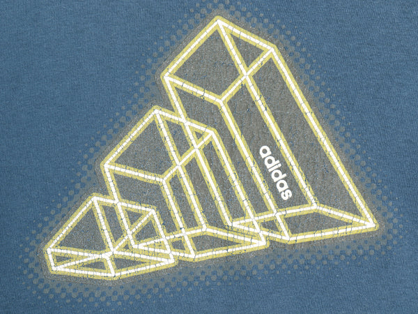 00s アディダス パフォーマンス ロゴ プリント 半袖 Tシャツ メンズ XL オールド 両面 グラフィック ヘビーウェイト コットン 大きいサイズ