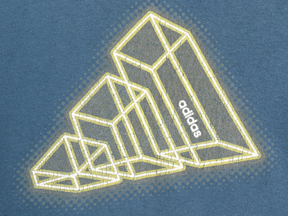 00s アディダス パフォーマンス ロゴ プリント 半袖 Tシャツ メンズ XL オールド 両面 グラフィック ヘビーウェイト コットン 大きいサイズ