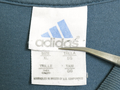 00s アディダス パフォーマンス ロゴ プリント 半袖 Tシャツ メンズ XL オールド 両面 グラフィック ヘビーウェイト コットン 大きいサイズ