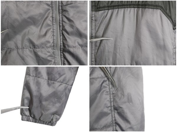 ノースフェイス 中綿 ナイロン ジャケット メンズ L / 古着 アウトドア フルジップ ジャンパー ブルゾン ハイネック キルティング ツートン