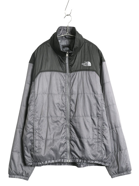 ノースフェイス 中綿 ナイロン ジャケット メンズ L / 古着 アウトドア フルジップ ジャンパー ブルゾン ハイネック キルティング ツートン