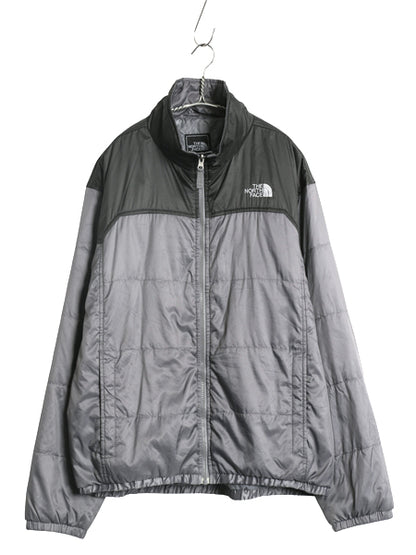 ノースフェイス 中綿 ナイロン ジャケット メンズ L / 古着 アウトドア フルジップ ジャンパー ブルゾン ハイネック キルティング ツートン