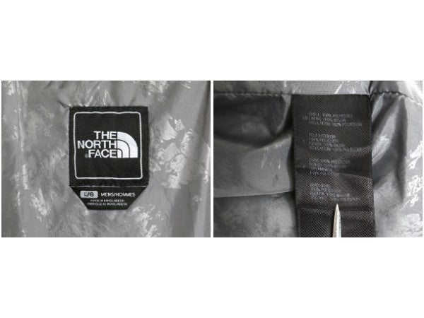 ノースフェイス 中綿 ナイロン ジャケット メンズ L / 古着 アウトドア フルジップ ジャンパー ブルゾン ハイネック キルティング ツートン