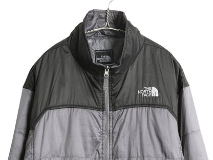 ノースフェイス 中綿 ナイロン ジャケット メンズ L / 古着 アウトドア フルジップ ジャンパー ブルゾン ハイネック キルティング ツートン
