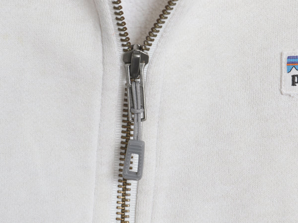 パタゴニア フルジップ スウェット フード パーカー メンズ XL / 17年製 トレーナー 裏起毛 ヘビーウェイト ワンポイント 大きいサイズ 白