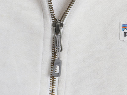 パタゴニア フルジップ スウェット フード パーカー メンズ XL / 17年製 トレーナー 裏起毛 ヘビーウェイト ワンポイント 大きいサイズ 白