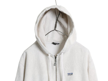 パタゴニア フルジップ スウェット フード パーカー メンズ XL / 17年製 トレーナー 裏起毛 ヘビーウェイト ワンポイント 大きいサイズ 白
