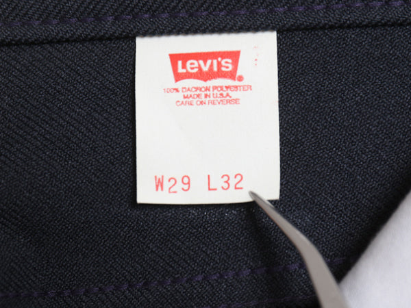 デッドストック 90s USA製 リーバイス ポリ フレア パンツ メンズ 29 32 新品 オールド 517 スタプレ ノータック スラックス ブーツカット