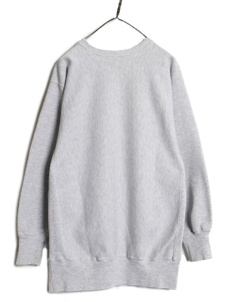 90s USA製 ★ チャンピオン リバースウィーブ スウェット メンズ XXL / オールド トレーナー ワンポイント 目付き 大きいサイズ 霜降り 灰