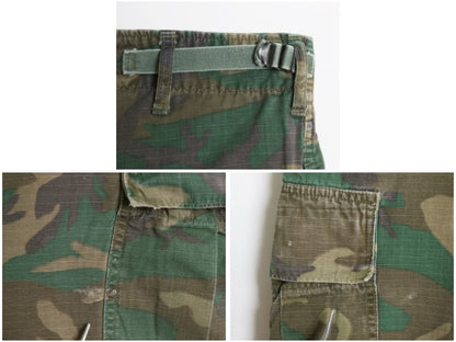 60s US ARMY 米軍実物 ジャングルファティーグ カーゴ パンツ SMALL SHORT / ヴィンテージ 69年製 軍物 ERDL ブラウンリーフ カモ 迷彩柄