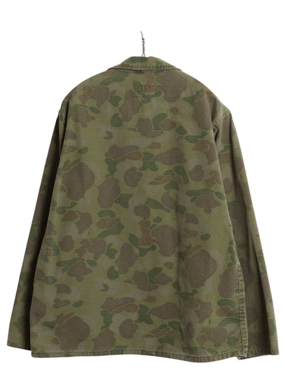 60s KAMO ダックハンター カモ シャツ ジャケット メンズ M / ヴィンテージ ハンティング ジャンパー ブルゾン アウトドア ボックス 迷彩柄