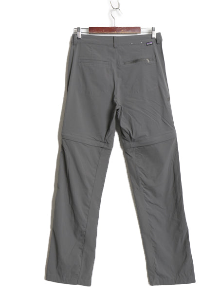 パタゴニア クアンダリー コンバーチブル パンツ レディース M 程 19年製 3WAY ナイロン ストレッチ ショート ロング クロップド カーゴ 灰