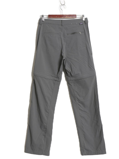 パタゴニア クアンダリー コンバーチブル パンツ レディース M 程 19年製 3WAY ナイロン ストレッチ ショート ロング クロップド カーゴ 灰